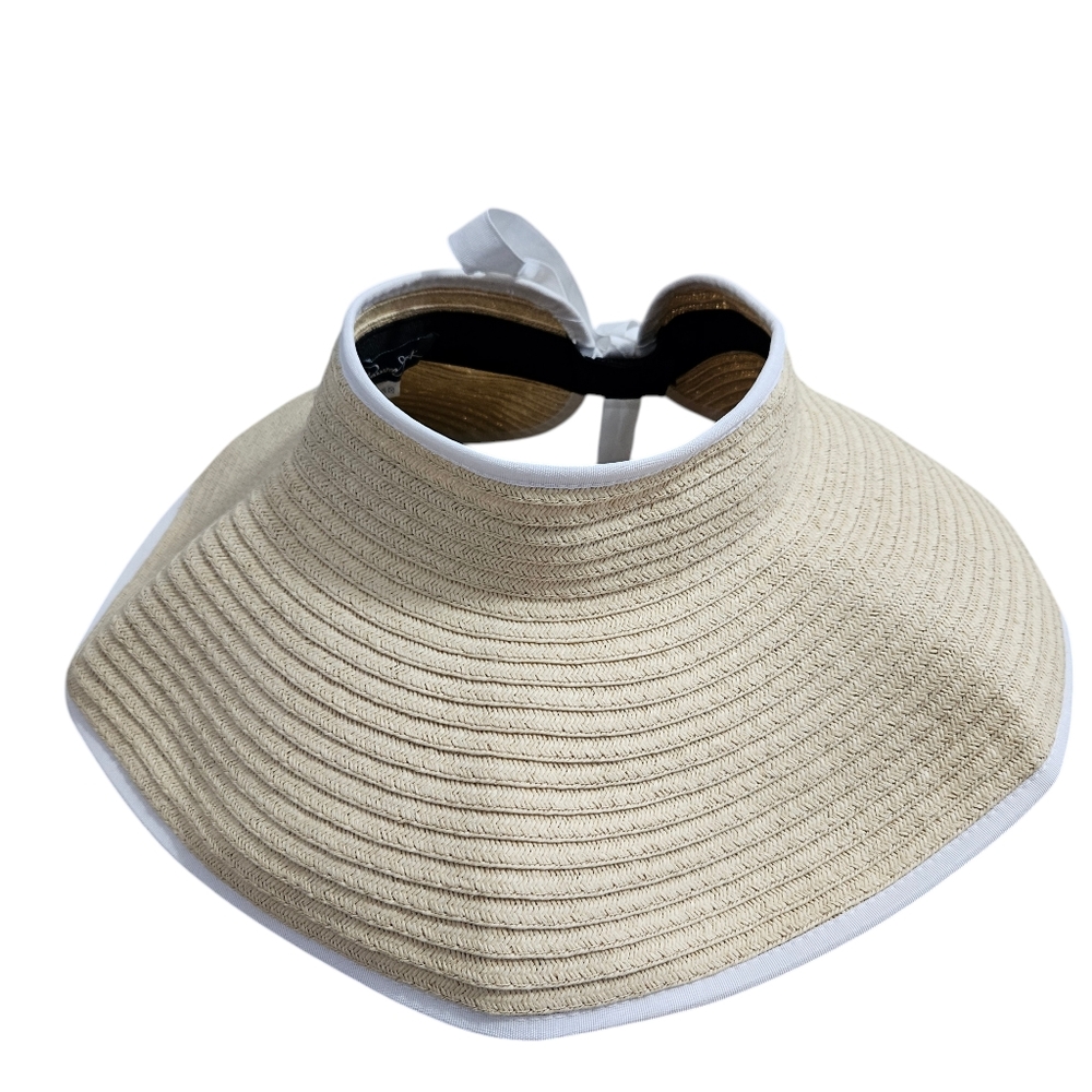 Panama Jack Women's Beach Straw Visor Hat